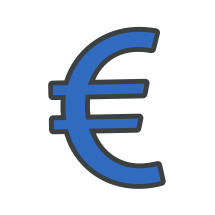 Icon of an euro sign