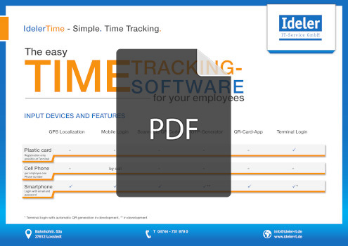 IdelerTime iPad Terminal Flyer